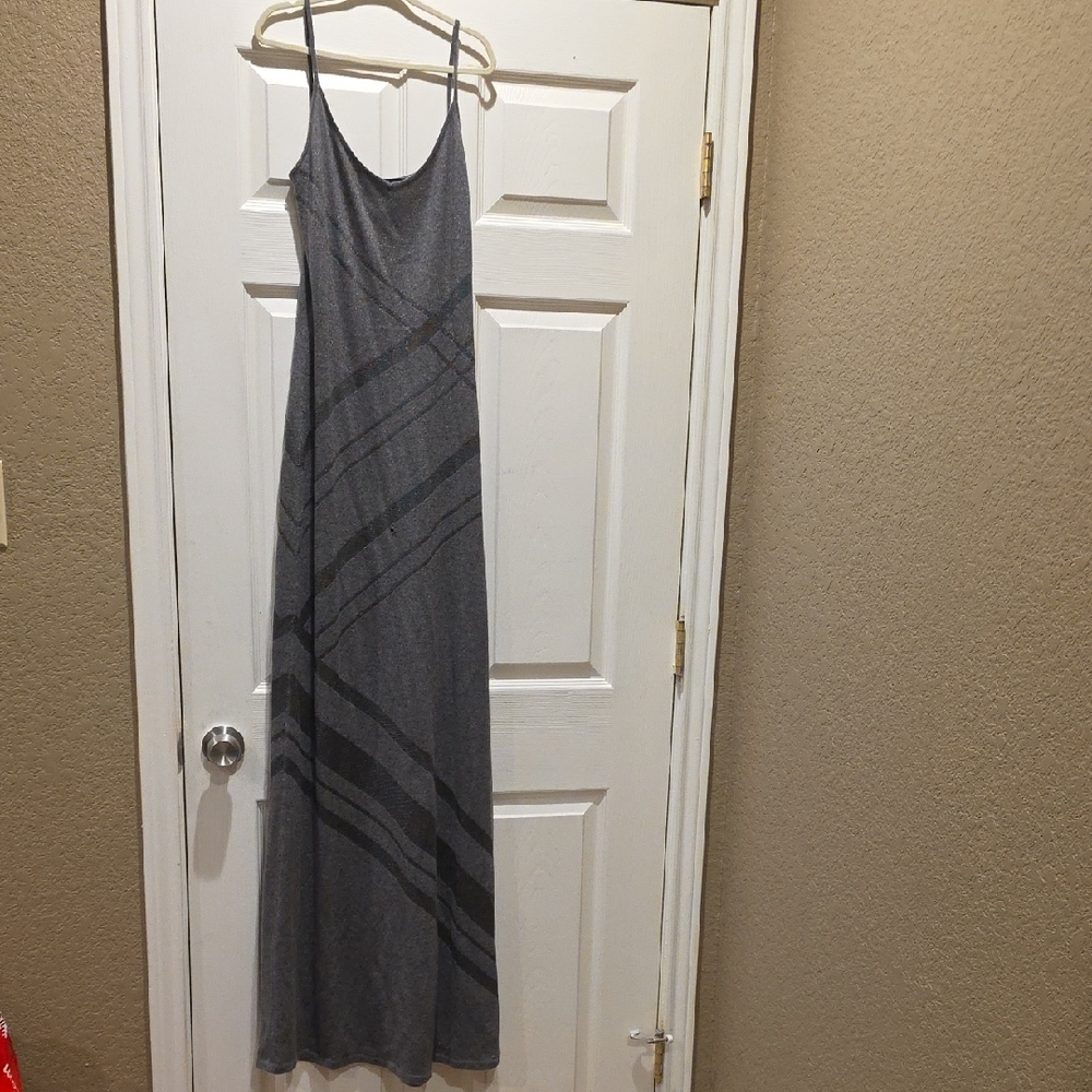 Ralph Lauren Black Label Gray Maxi Dress